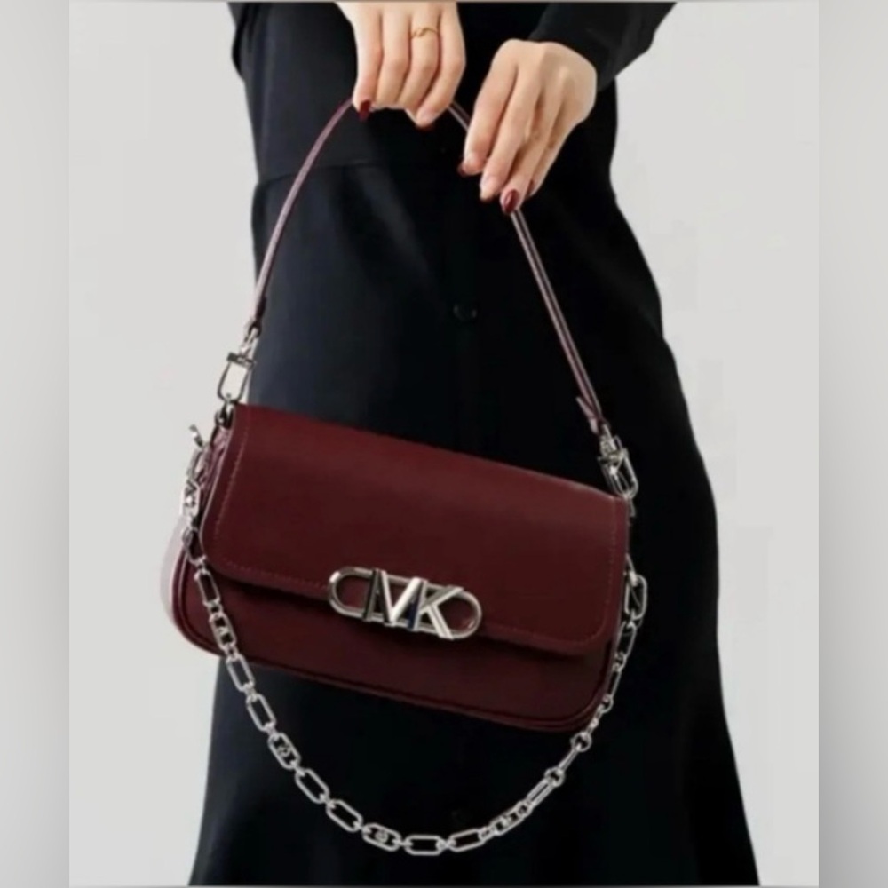 Michael Kors Parker Leather Shoulder Bag